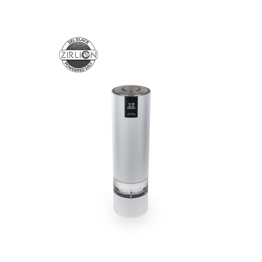 Peugeot: Line Sense Moulin à sel électrique rechargeable aluminium 20 cm