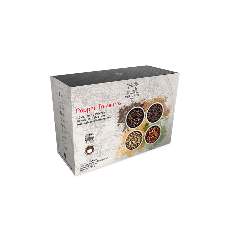 Peugeot: Set de 4 poivres "pepper treasures"