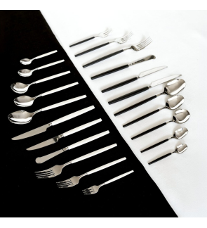 Sambonet Rosenthal: SIRO noir Coffret 24 pièces