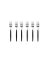 Sambonet Rosenthal: SIRO noir set de 6 fourchettes à gateau