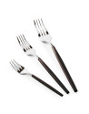 Sambonet Rosenthal:  SIRO zwarte set van 6 taartvorkjes, 13,5 cm