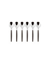 Sambonet Rosenthal: SIRO noir set de 6 cuillers à expresso