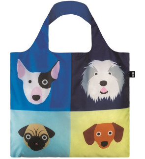 Loqi: Boodschappentas versierd met honden