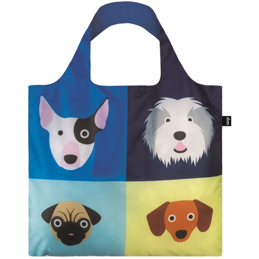 Loqi: Boodschappentas versierd met honden