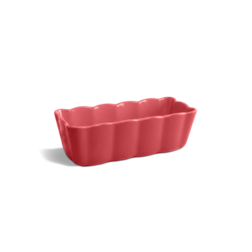 Emile Henry: Petit Moule à cake madeleine Rose Candy 24,5 x 11 cm