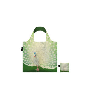 Loqi: Boodschappentas versierd met Ohara Koson "Peacock"