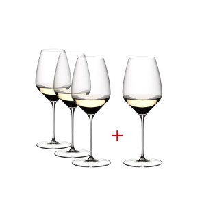 Riedel: Veloce Set de verres à vin Riesling 3+1 gratuit