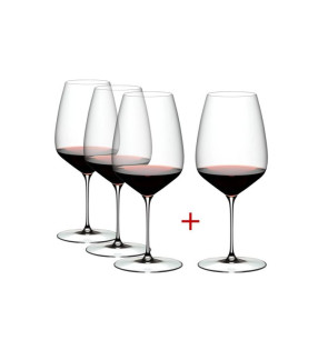 Riedel: Veloce Cabernet-Merlot wijnglazenset 3+1 gratis