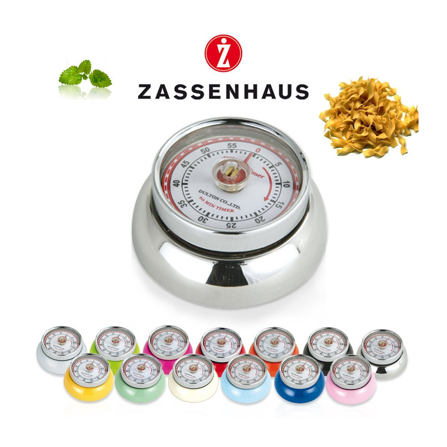 Zassenhaus 071832 Minuteur De Cuisine En Acier Taille Unique Bleu