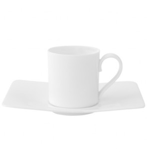 Villeroy & Boch: Modern Grace Tasse moka avec soucoupe 2 pièces