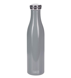 Lurch: Gourde isotherme en inox grise 0,75L