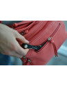 Keykeepa: Leather Porte-clés rouge