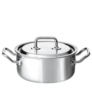 Spring Swiss Design: Brigade Basic Lage Braadpan 20 cm met Glazen Deksel
