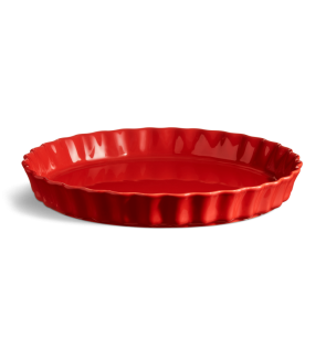 Emile Henry: Plat à tarte 30 cm Rouge