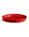 Emile Henry: Plat à tarte 30 cm Rouge