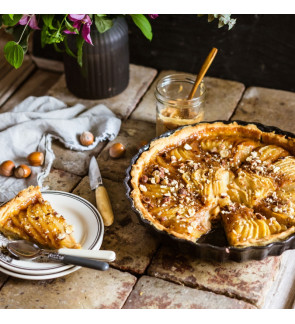 Emile Henry: Plat à tarte 30 cm Rouge