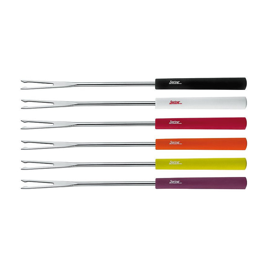Spring Swiss Design: Basic Set de 6 fourchettes pour fondue à viande