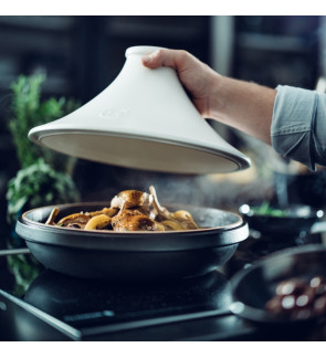 Emile Henry:  Delight Zwarte Tajine 32 cm