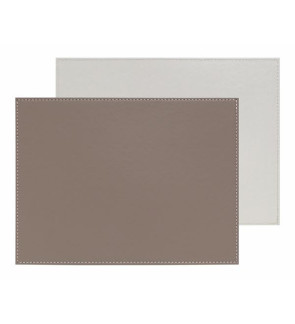 FreeForm: Set de table Taupe & Blanc 40x30cm