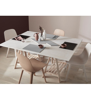FreeForm: Set de table Taupe & Blanc 40x30cm