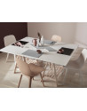 FreeForm: Set de table Taupe & Blanc 40x30cm