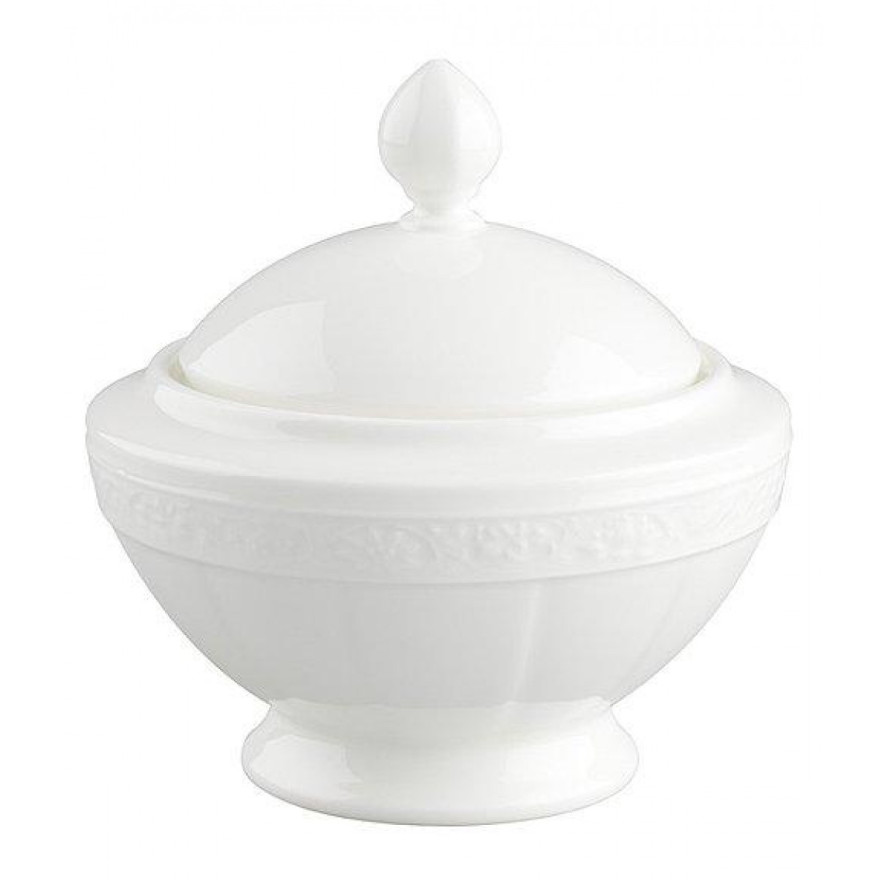 Villeroy & Boch: White Pearl Sucrier/Confiturier 6 pers. 0,35L