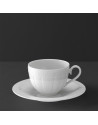 Villeroy & Boch: White Pearl Tasse à café/thé avec soucoupe 2 pièces