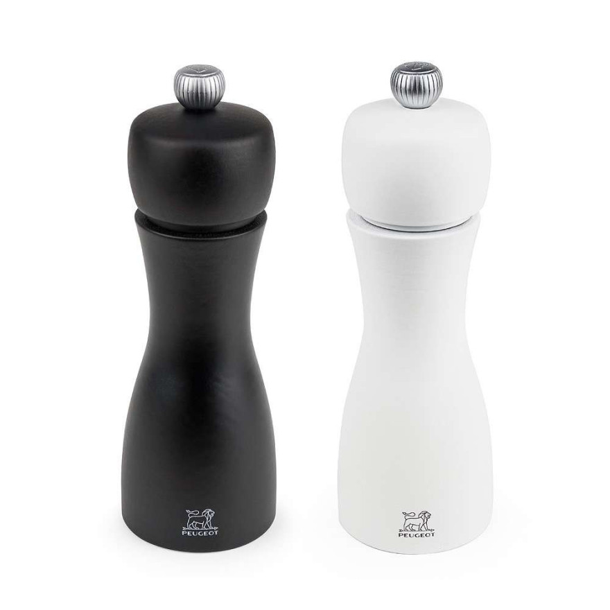 Peugeot: Tahiti Duo Noir & blanc Moulins à sel & poivre 15 cm
