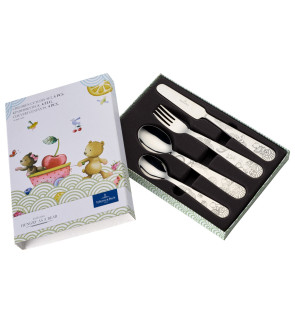 Villeroy & Boch: Set de couverts Hungry as a Bear pour enfant 4 pièces