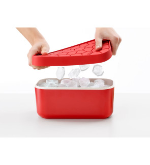 Lékué: Ice Box à glaçons rouge
