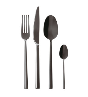 Sambonet Rosenthal: Rock Black Coffret 24 pièces