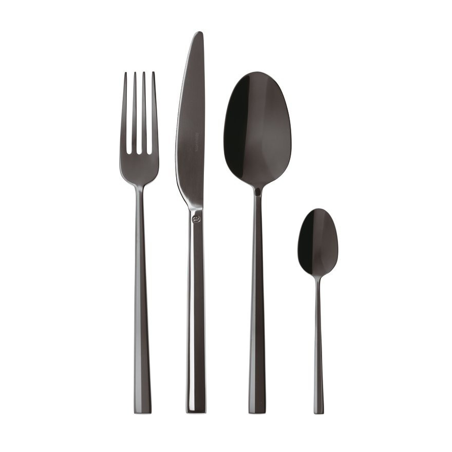 Sambonet Rosenthal: Rock Black Coffret 24 pièces