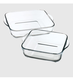 Menastyl:  Set de 2 plats à four carrés