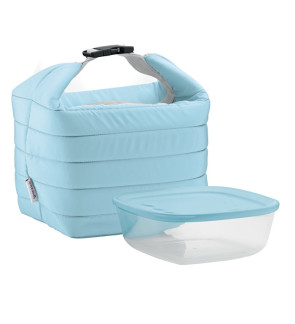 Guzzini: On the Go - Sac isotherme bleu avec boite fraicheur Handy