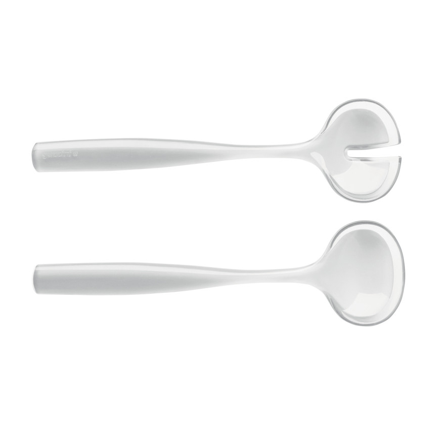 Guzzini: Grace Couverts à salade blanc transparent Guzzini: Grace Couverts à salade blanc transparent