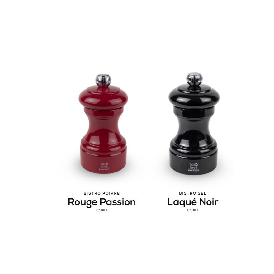 Peugeot: Bistrorama Duo Rouge-Noir Moulins à poivre et à sel 10 cm