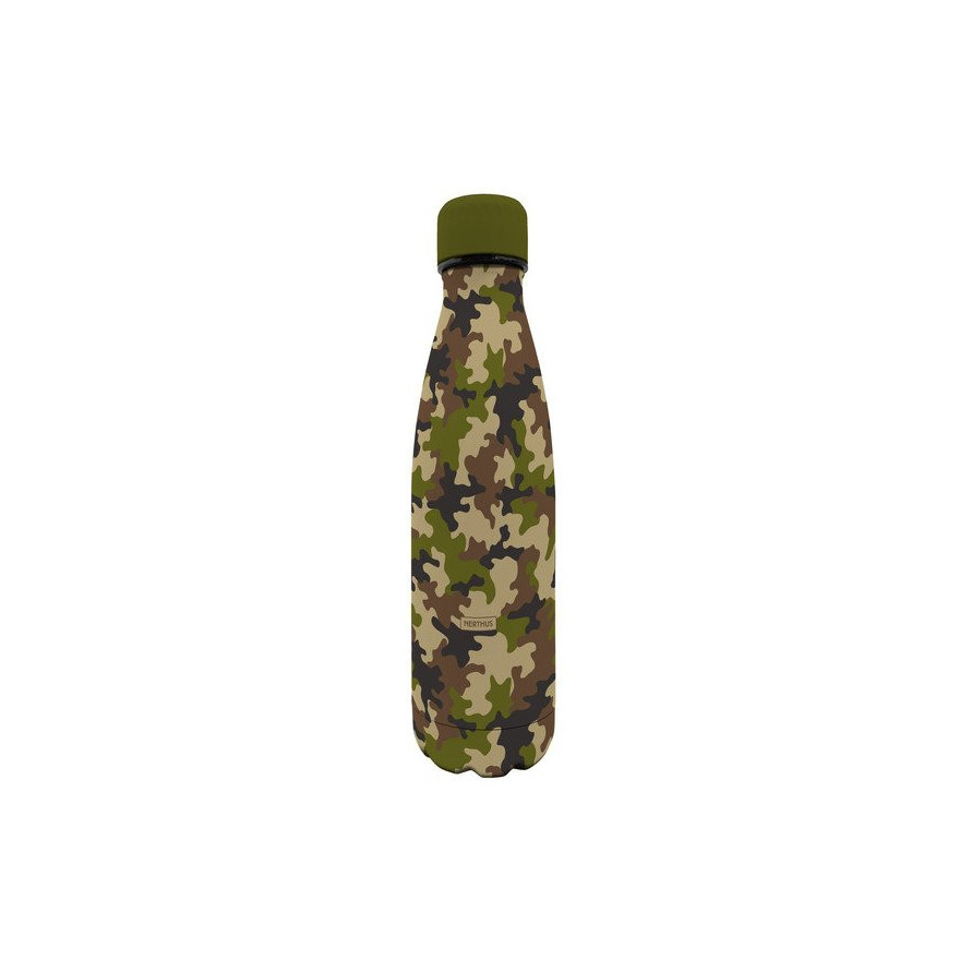 Nerthus: 500ml Camouflage army geïsoleerde fles