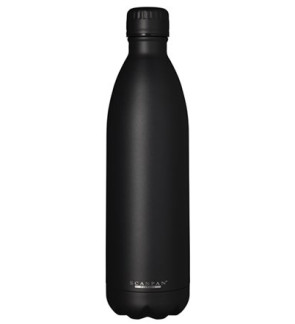 Scanpan: TOGO Geïsoleerde fles 1000ml (1L) Black.