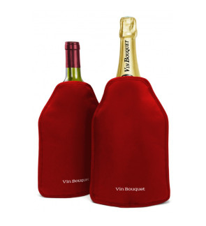 Vin bouquet: Refroidisseur de bouteille de vin/champagne Rouge