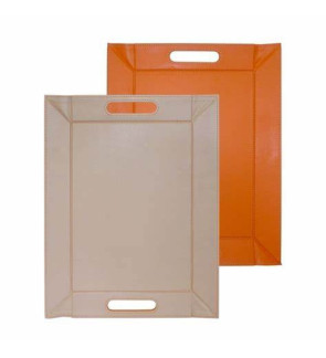 FreeForm: Plateau magique Orange & Taupe 55x41cm