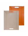 FreeForm: Plateau magique Orange & Taupe 55x41cm