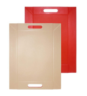 FreeForm: Plateau magique Rouge & Taupe 45x35cm