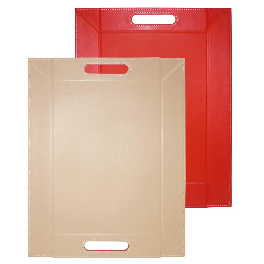 FreeForm: Plateau magique Rouge & Taupe 45x35cm