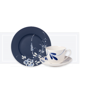 Villeroy & Boch: Vieux Luxembourg Brindille assiette à dessert bleue 22 cm