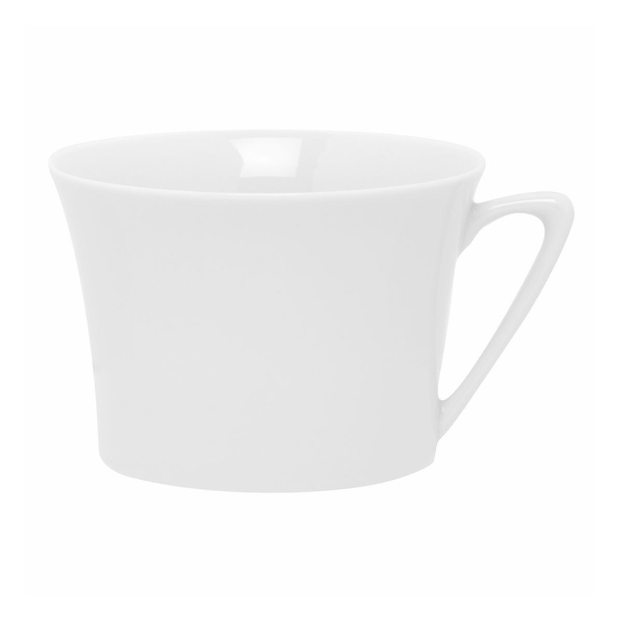 Guy Degrenne: Boréal Satin Blanc Tasse à café sans soucoupe