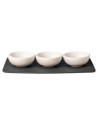 Villeroy &Boch: Nieuwe Maan Set van 3 Dip Cups & Tray