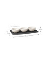 Villeroy & Boch: New Moon Set de 3 Coupelles dip & plateau