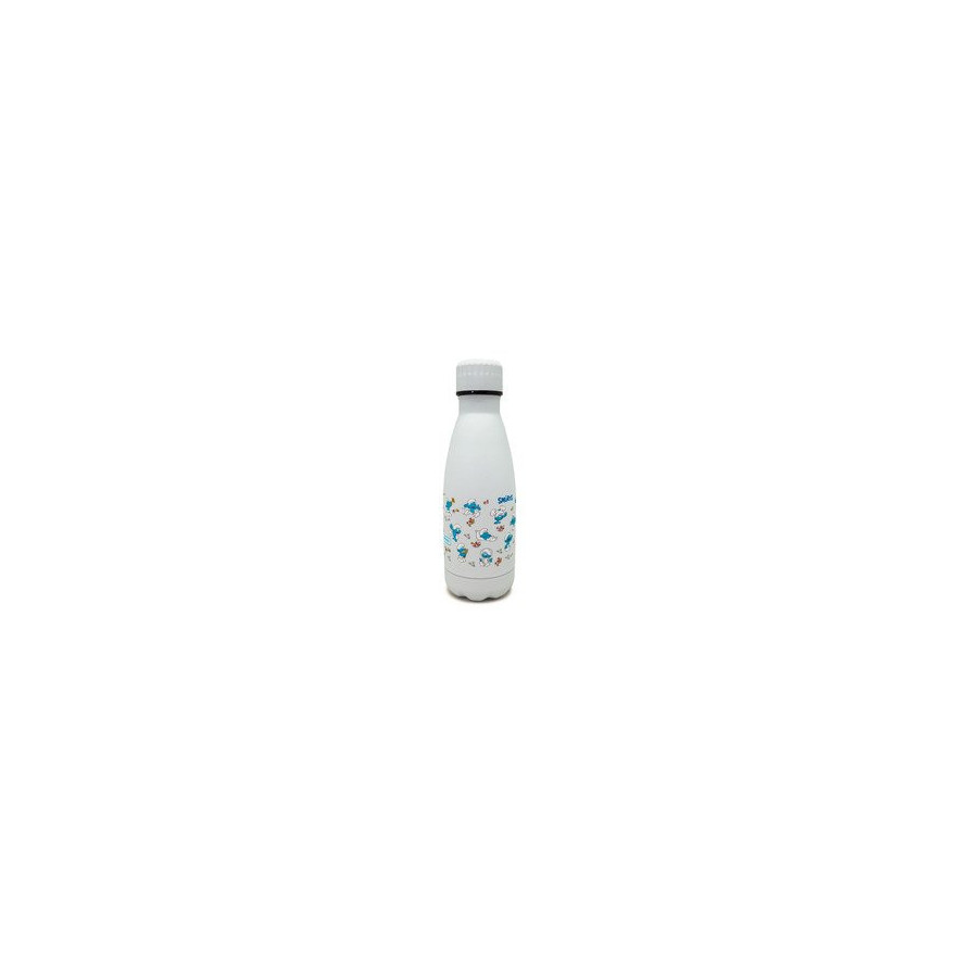 Nerthus : bouteille isotherme 350ml Schtroumpfs bleue