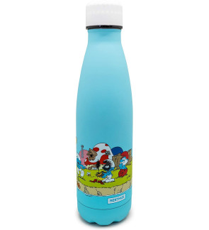 Nerthus : bouteille isotherme 500ml Schtroumpfs turquoise