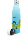 Nerthus: Turquoise Smurfen Geïsoleerde Fles  500ml